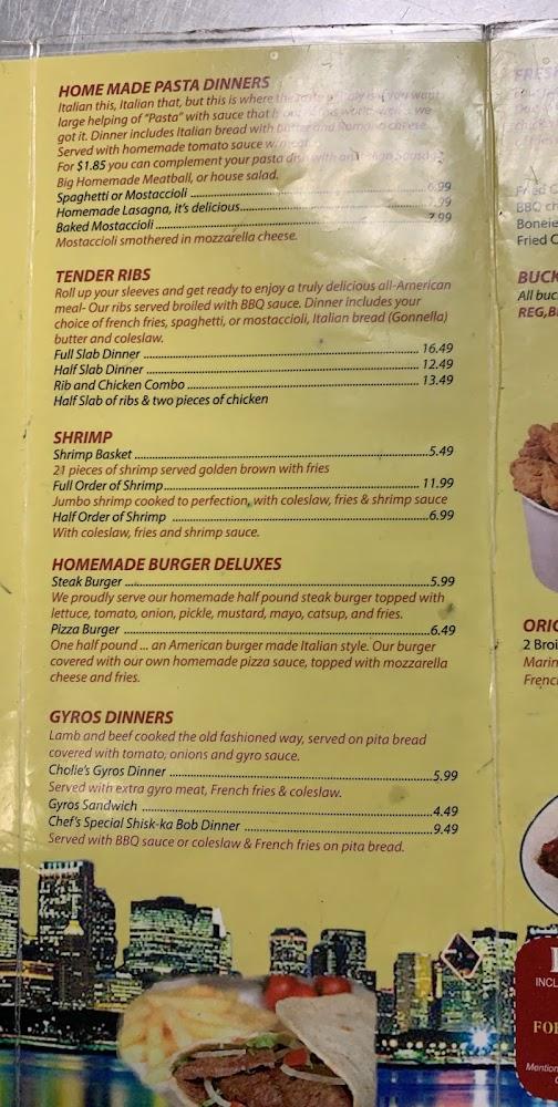 Cholies Pizza Menu image 3